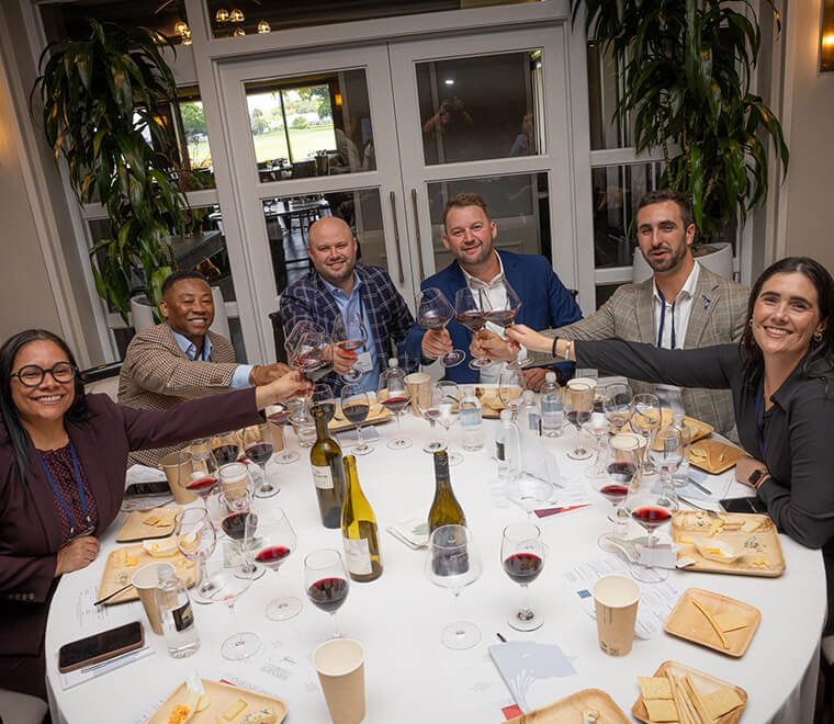 friends drinking wine